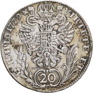 Austria 20 Kreuzer EVS-IK 1779 C JOSEPH II. Patina