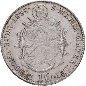 Hongrie 10 Kreuzer 1838 B FERDINAND V. St. Maria