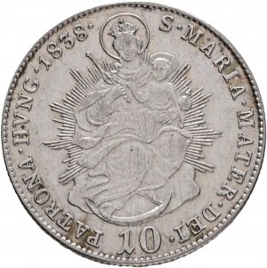 Hongrie 10 Kreuzer 1838 B FERDINAND V. St. Maria