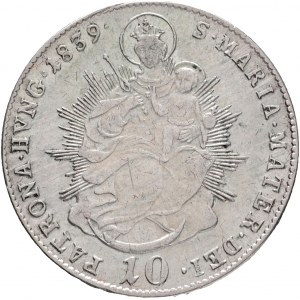 Hungary 10 Kreuzer 1839 B FERDINAND V. St. Maria