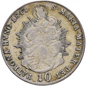 Hungary 10 Kreuzer 1841 B FERDINAND V. St. Maria