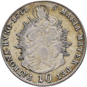 Ungheria 10 Kreuzer 1841 B FERDINAND V. Santa Maria