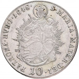 Węgry 10 Kreuzer 1848 B FERDINAND V. Maria
