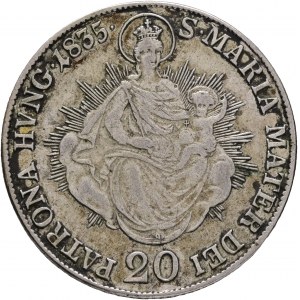 Hungary 20 Kreuzer 1835 B FRANCIS I. St. Maria