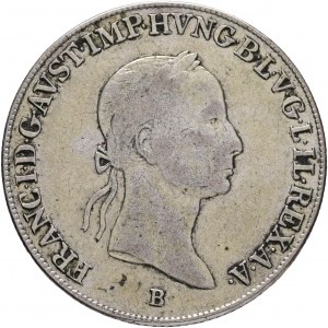 Ungheria 20 Kreuzer 1835 B FRANCESCO I. Santa Maria