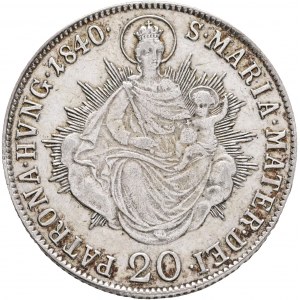 Hongrie 20 Kreuzer 1840 B FERDINAND V. St. Maria