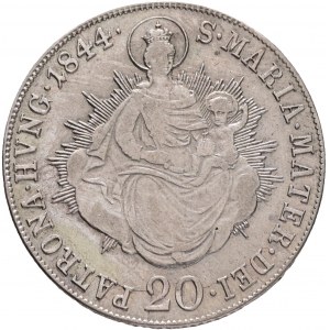 Hungary 20 Kreuzer 1844 B FERDINAND V. St. Maria