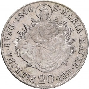 Hungary 20 Kreuzer 1846 B FERDINAND V. St. Maria