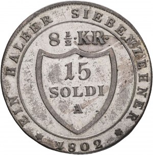 Italy 8 ½ Kreuzer 15 Soldi 1802 A FRANCIS II. Vienna