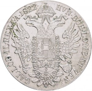 Italie Lombardie-Vénétie 1 Lira 1822 V FRANCIS I. Venise