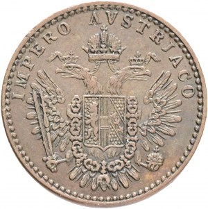 Taliansko 3 Centesimi 1852 M FRANZ JOSEPH I. Milano