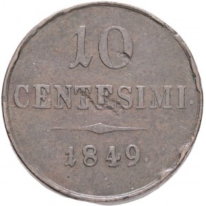 Italy10 Centesimi 1849 M Lombardy-Venetia FRANZ JOSEPH I.