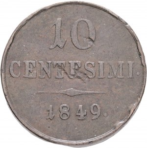 Włochy10 Centesimi 1849 M Lombardia-Wenecja FRANZ JOSEPH I.