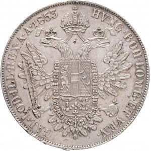 1 Taler 1853 A FRANZ JOSEPH I. Wien