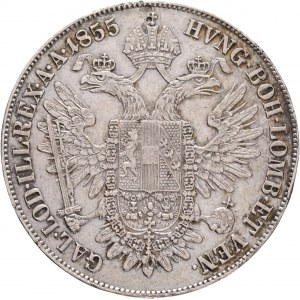 1 Taler 1855 A FRANZ JOSEPH I. Wien