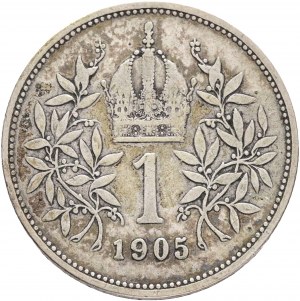 Rakúsko 1 Corona 1905 Franz Joseph I.
