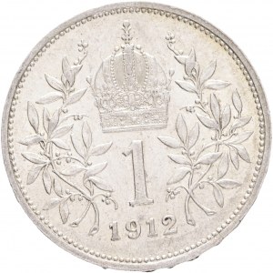 Österreich 1 Corona 1912 Schwartz Franz Joseph I.