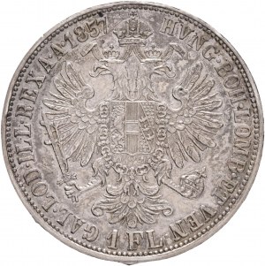 Austria 1 Gulden 1857 A FRANZ JOSEPH I.