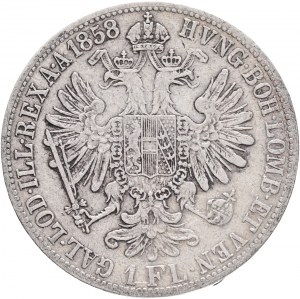 Rakúsko 1 Gulden 1858 E FRANZ JOSEPH I.