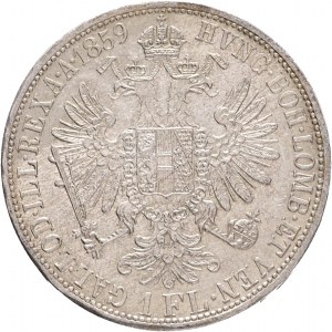 Rakúsko 1 Gulden 1859 A FRANZ JOSEPH I.