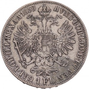 Autriche 1 Gulden 1859 E FRANZ JOSEPH I.
