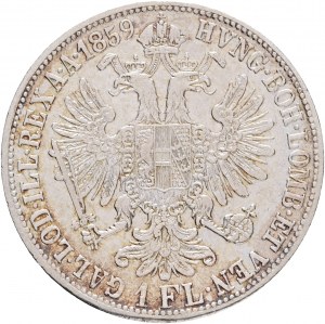 Autriche 1 Gulden 1859 V FRANZ JOSEPH I.