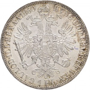 Austria 1 Gulden 1860 A FRANZ JOSEPH I.