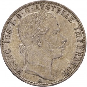 Austria 1 Gulden 1861 A FRANZ JOSEPH I. cabinet patina from old collection