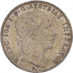 Rakúsko 1 Gulden 1861 A FRANZ JOSEPH I. kabinet patina zo starej zbierky