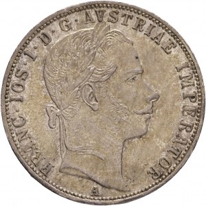 Austria 1 Gulden 1861 A FRANZ JOSEPH I. cabinet patina da vecchia collezione