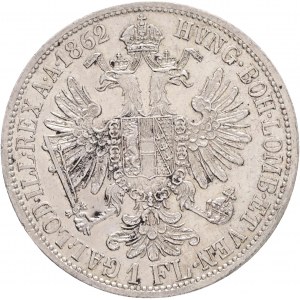 Austria 1 Gulden 1862 A FRANZ JOSEPH I.