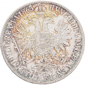 Rakúsko 1 Gulden 1863 B FRANZ JOSEPH I.