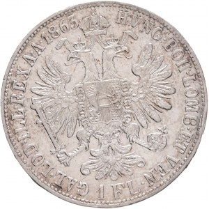 Austria 1 Gulden 1863 V FRANZ JOSEPH I. R!