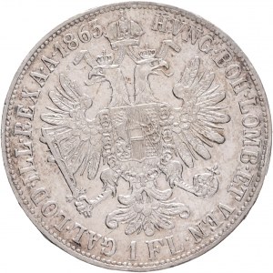 Austria 1 Gulden 1863 V FRANZ JOSEPH I. R!