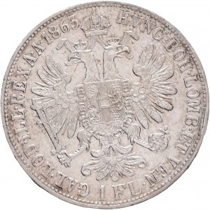 Rakúsko 1 Gulden 1863 V FRANZ JOSEPH I. R!