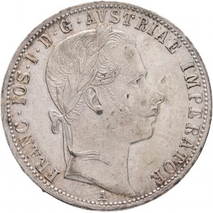 Austria 1 Gulden 1864 A FRANZ JOSEPH I. Lines