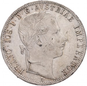 Rakúsko 1 Gulden 1864 A FRANZ JOSEPH I. Lines