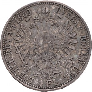 Austria 1 Gulden 1869 A FRANZ JOSEPH I.