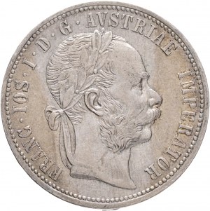 Rakúsko 1 Gulden 1874 FRANZ JOSEPH I. kabinet patina zo starej zbierky