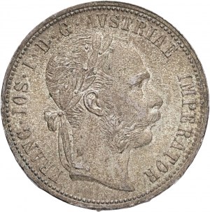 Austria 1 Gulden 1875 FRANZ JOSEPH I. cabinet patina da vecchia collezione