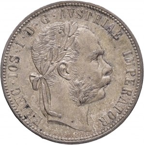 Autriche 1 Gulden 1876 FRANZ JOSEPH I. cabinet patiné de collection ancienne