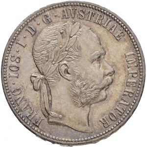Austria 1 Gulden 1877 FRANZ JOSEPH I. cabinet patina from old collection