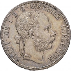 Austria 1 Gulden 1877 FRANZ JOSEPH I. cabinet patina da vecchia collezione