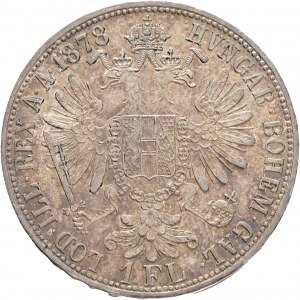 Rakúsko 1 Gulden 1878 FRANZ JOSEPH I. kabinet patina zo starej zbierky