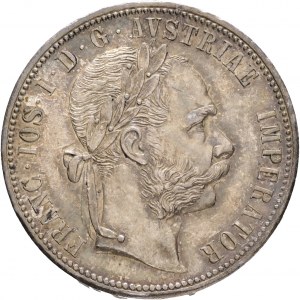 Austria 1 Gulden 1878 FRANZ JOSEPH I. cabinet patina da vecchia collezione