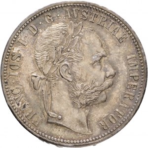 Autriche 1 Gulden 1878 FRANZ JOSEPH I. cabinet patiné de collection ancienne