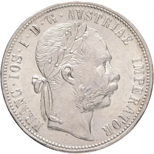 Rakúsko 1 Gulden 1878 FRANZ JOSEPH I. Lustrová mincovňa