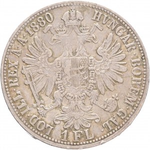 Austria 1 Gulden 1880 FRANZ JOSEPH I.