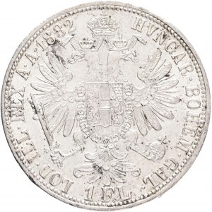 Austria 1 Gulden 1882 FRANZ JOSEPH I. Lustr mint, bank tape