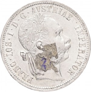 Rakúsko 1 Gulden 1882 FRANZ JOSEPH I. Luster mincovňa, banková páska